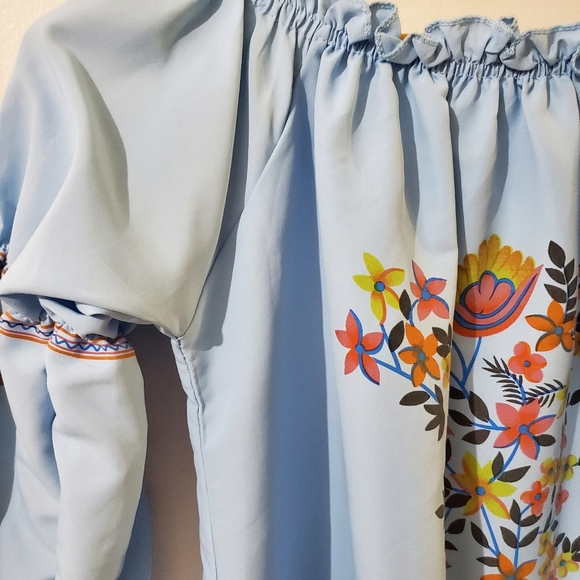 ROSEGAL Embroidery Dress Off Shoulder Size M - Picture 4 of 9